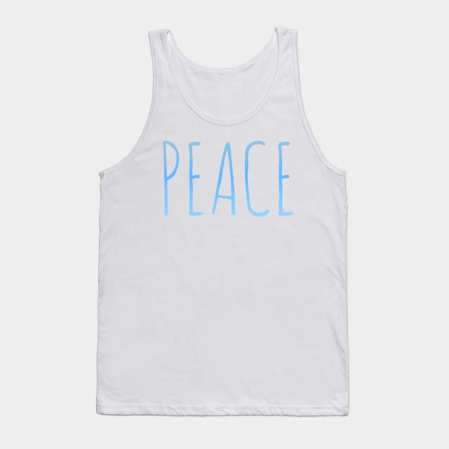 Peace Tank Top by Coreoceanart